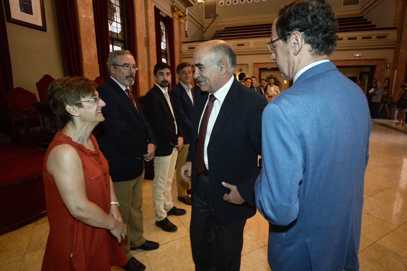 Garre visita el Ayuntamiento de Murcia