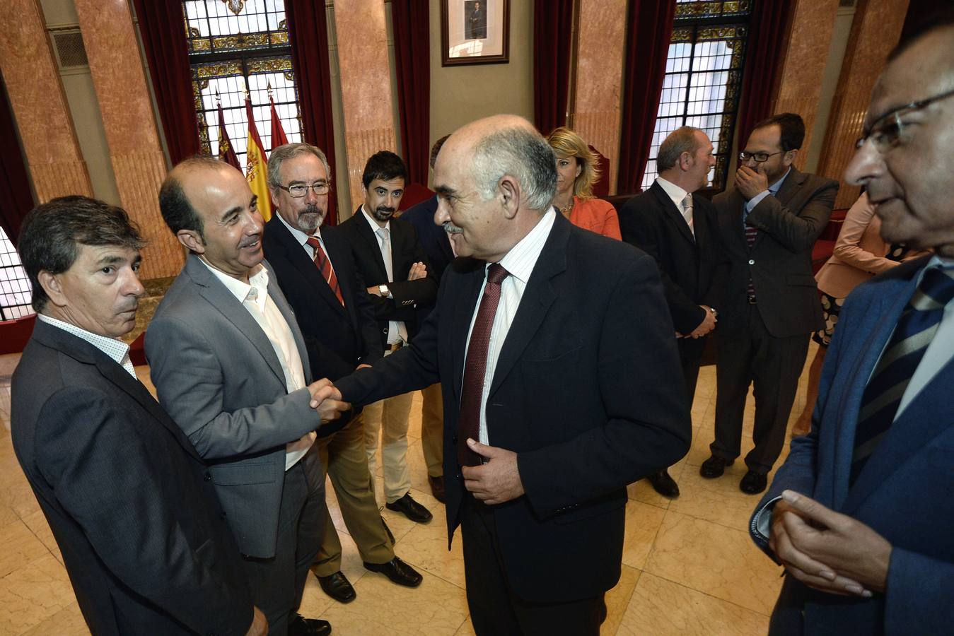 Garre visita el Ayuntamiento de Murcia