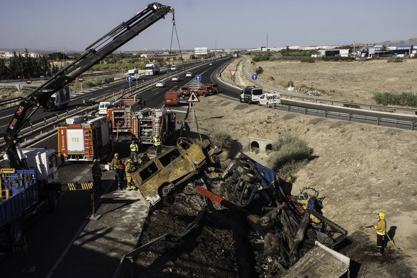 Trágico accidente en la A-7