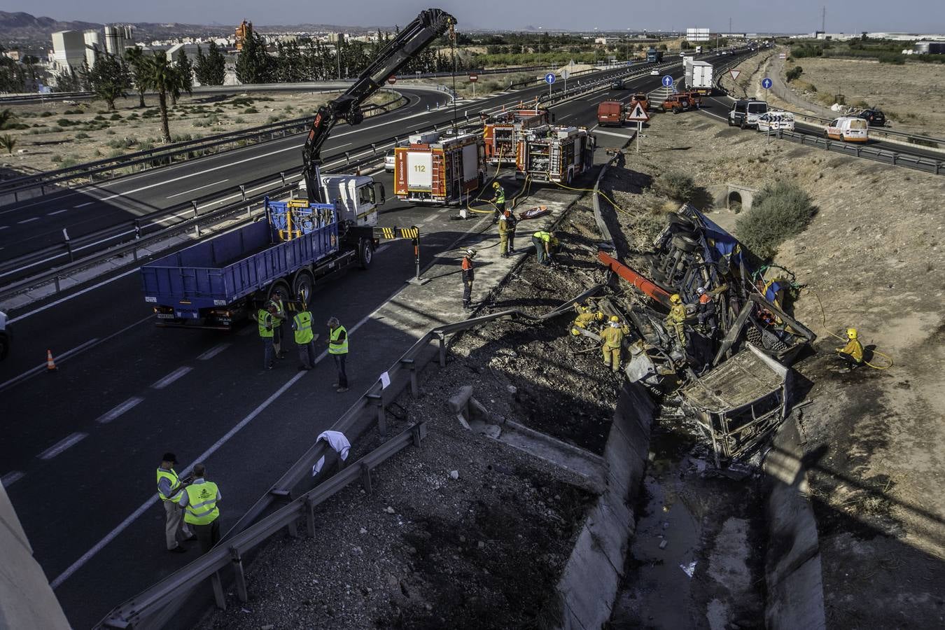 Trágico accidente en la A-7