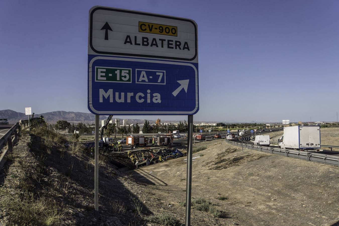 Trágico accidente en la A-7