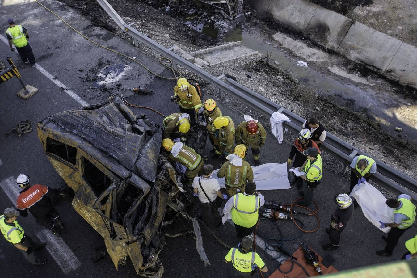 Trágico accidente en la A-7