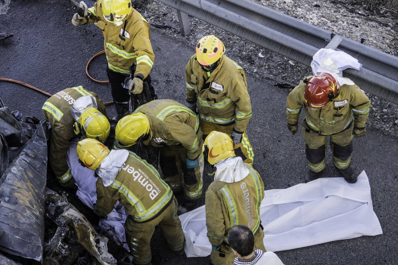 Trágico accidente en la A-7