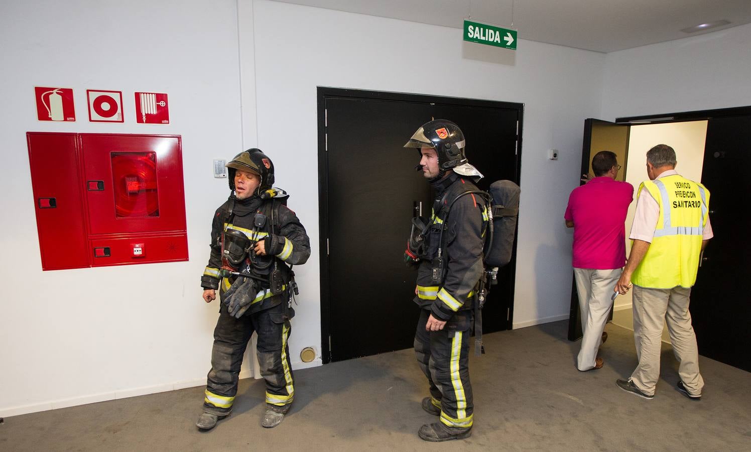 Simulacro de incendio en el ADDA