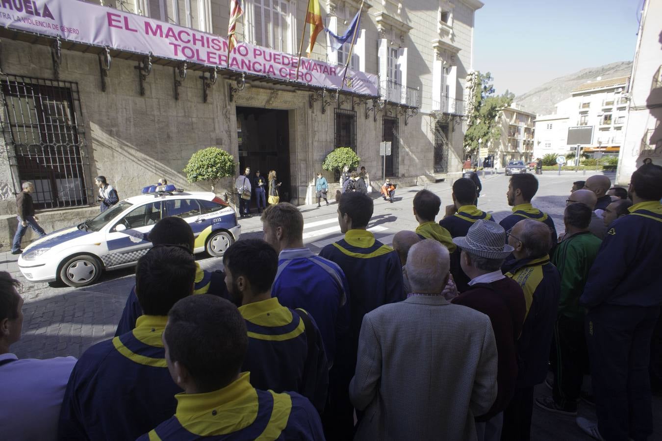 Concentración de los jugadores del Orihuela CF