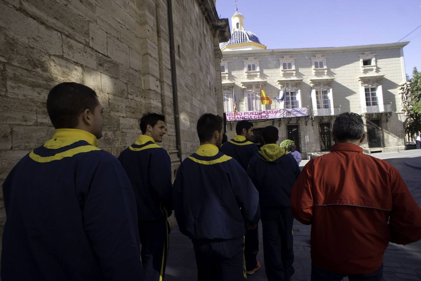 Concentración de los jugadores del Orihuela CF