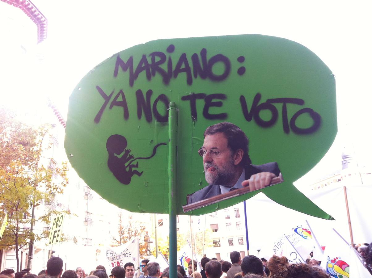 Miles de personas exigen a Rajoy que «erradique» el aborto