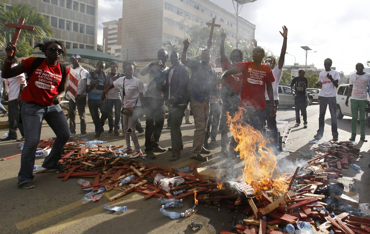 Protestas en Nairobi contra el gobierno