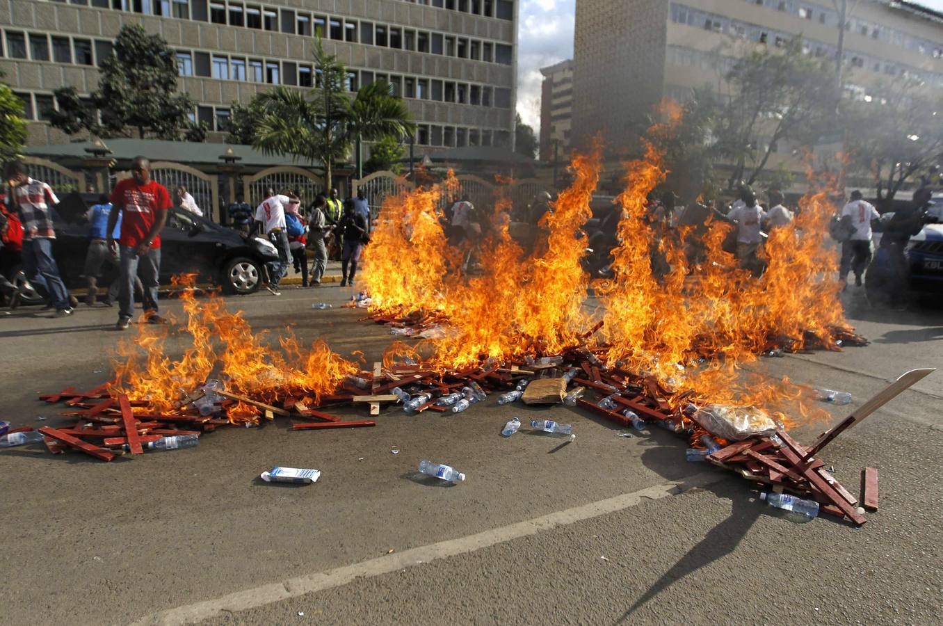 Protestas en Nairobi contra el gobierno