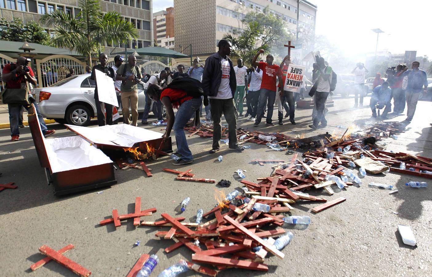 Protestas en Nairobi contra el gobierno