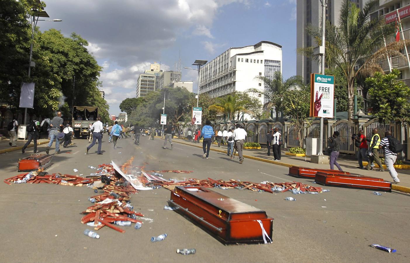 Protestas en Nairobi contra el gobierno