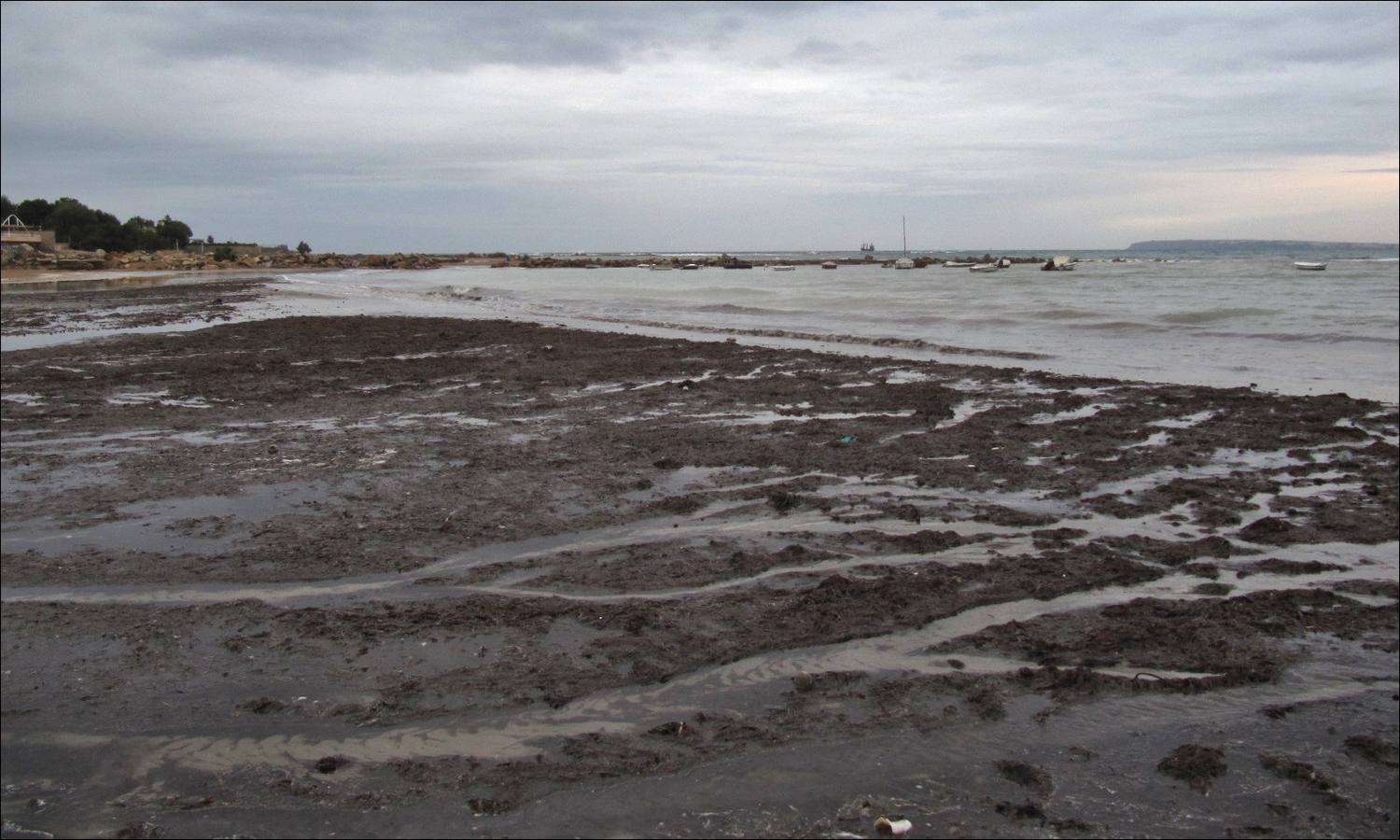 El temporal marítimo devora la playa de la Albufereta en Alicante