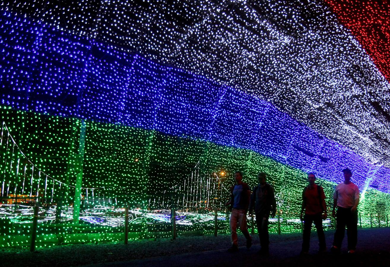 Espectacular alumbrado navideño en Medellín