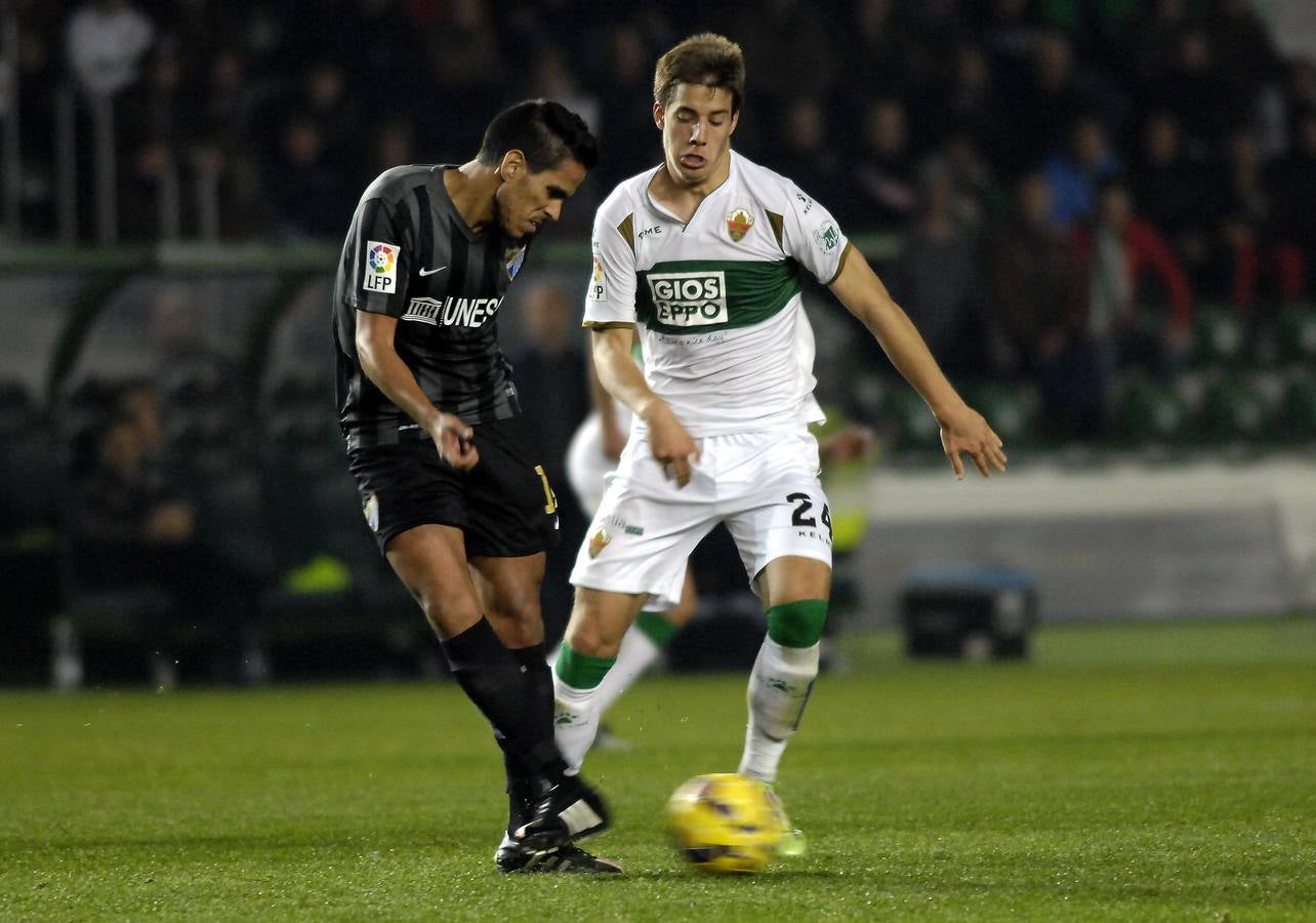 Partido Elche contra el Málaga