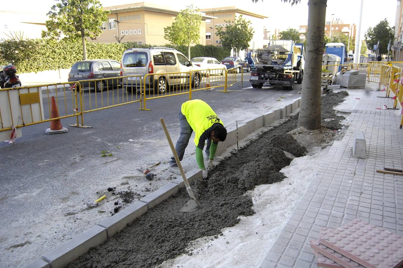 Obras en el recolector del barrio San Antón