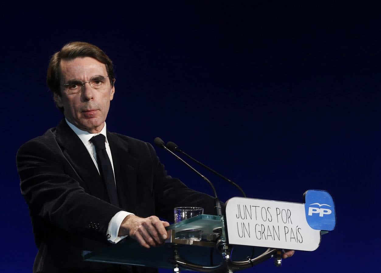 Aznar, durante su intervención.