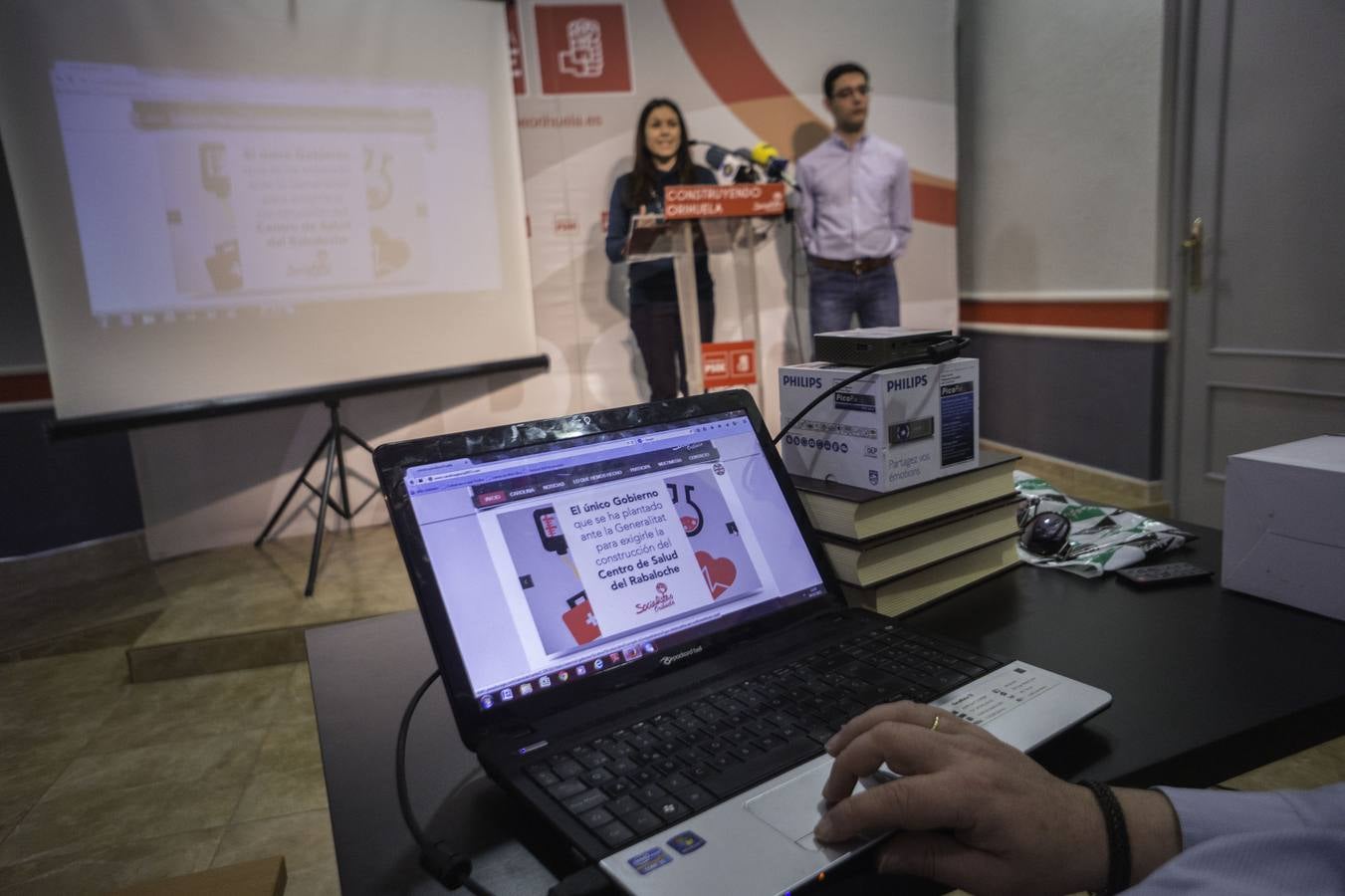 Presentación de la página web del PSOE de Orihuela