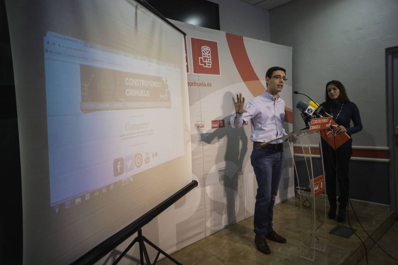 Presentación de la página web del PSOE de Orihuela