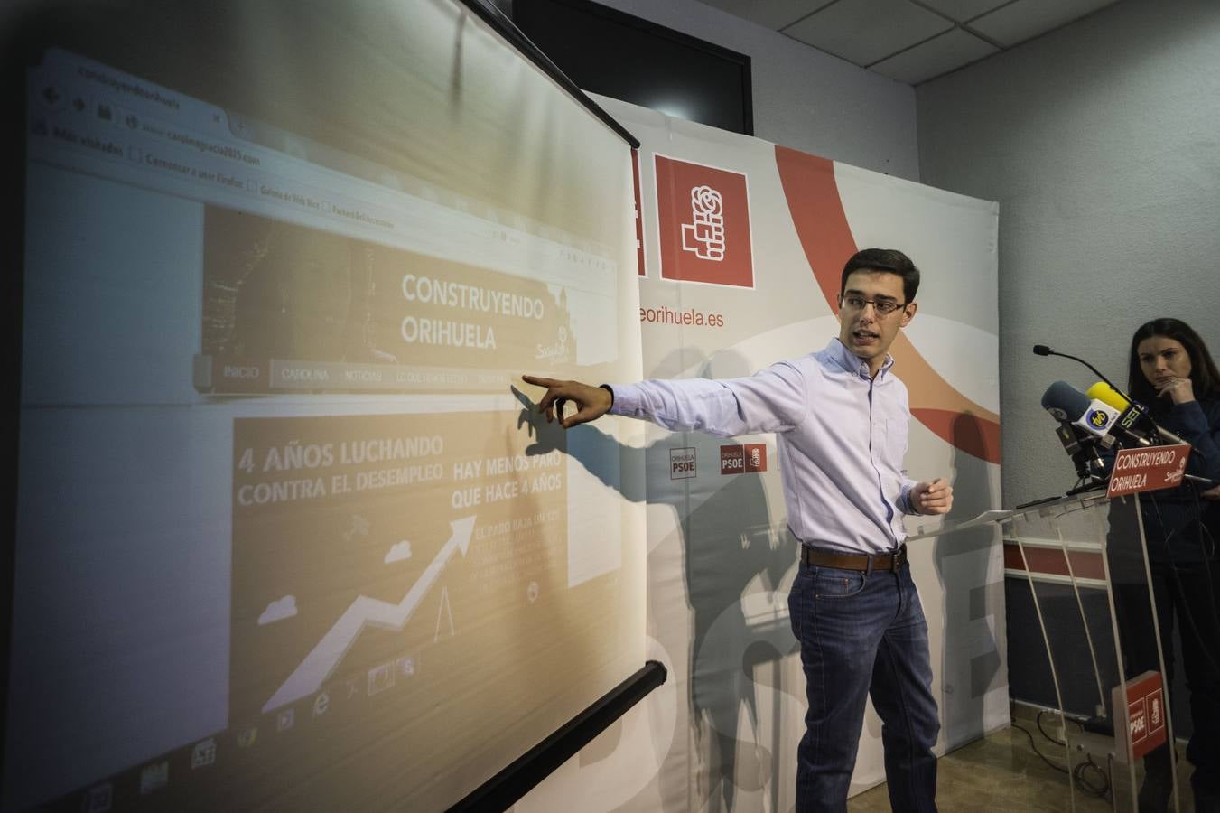 Presentación de la página web del PSOE de Orihuela