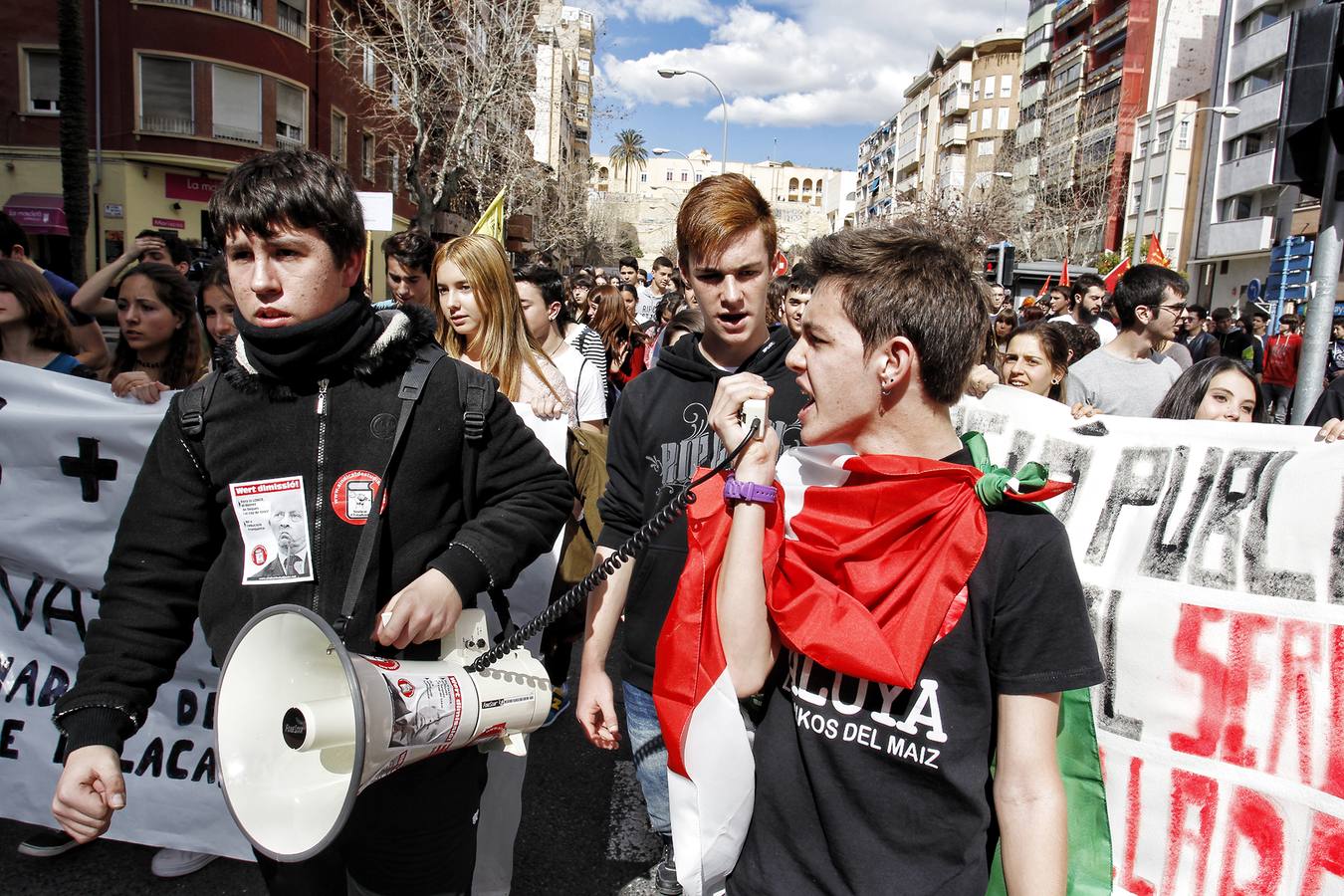 Huelga de universitarios en Alicante