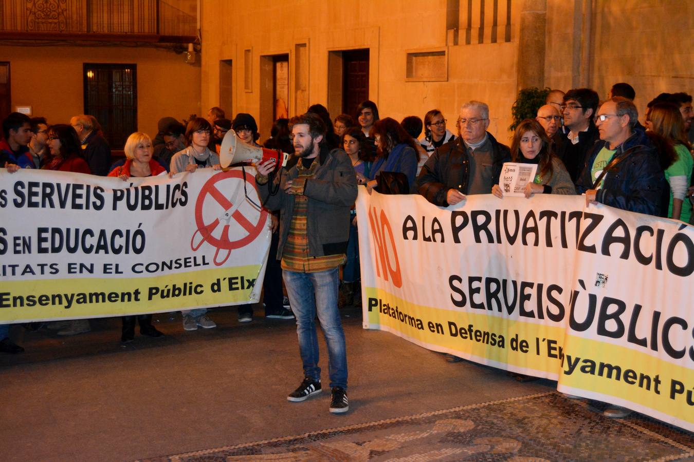 Huelga de universitarios en Alicante