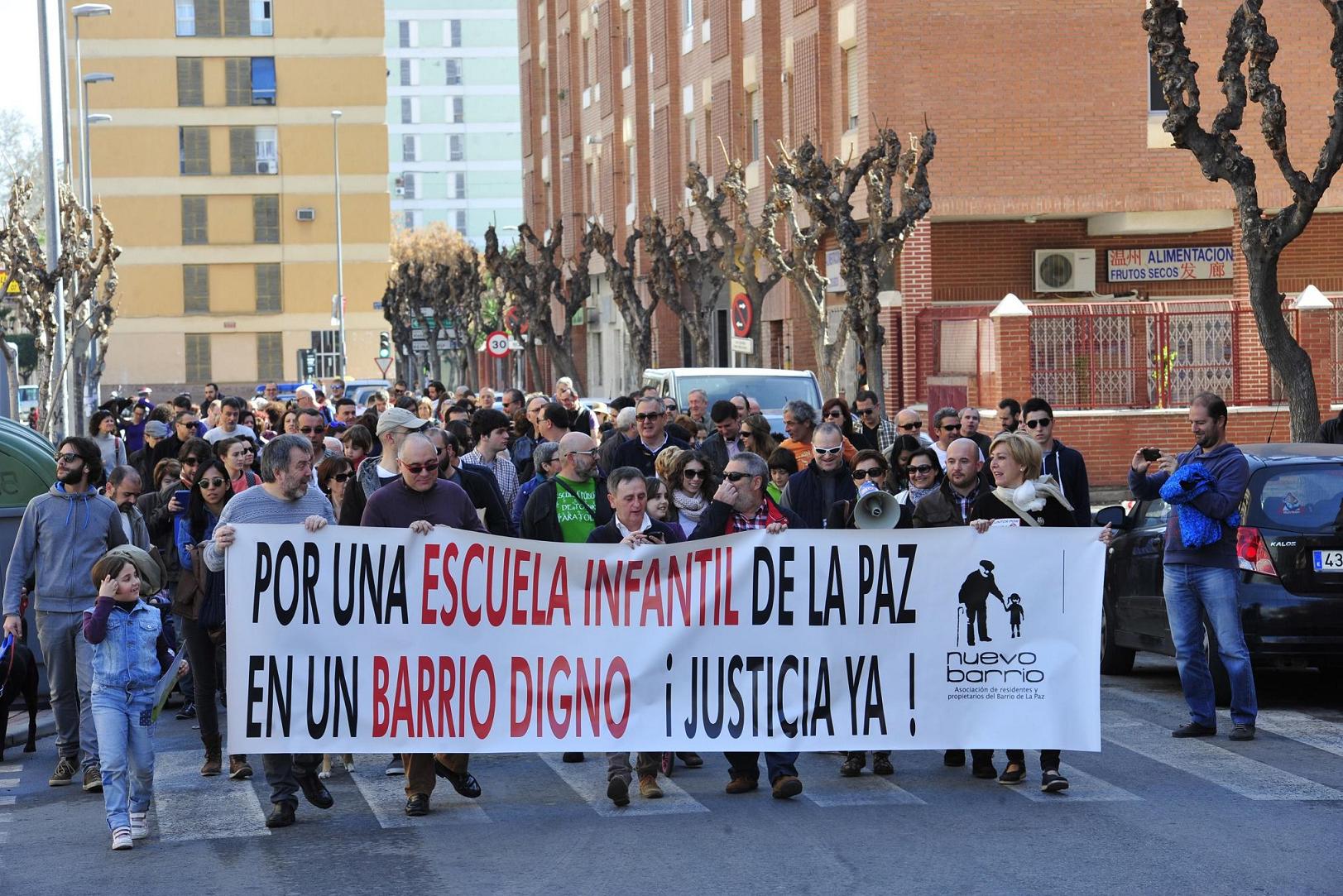 Imágenes de la protesta de los vecinos de La Paz