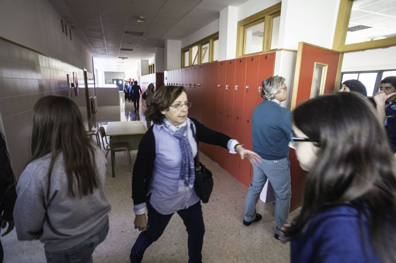 Simulacro de incendio en el instituto de Callosa