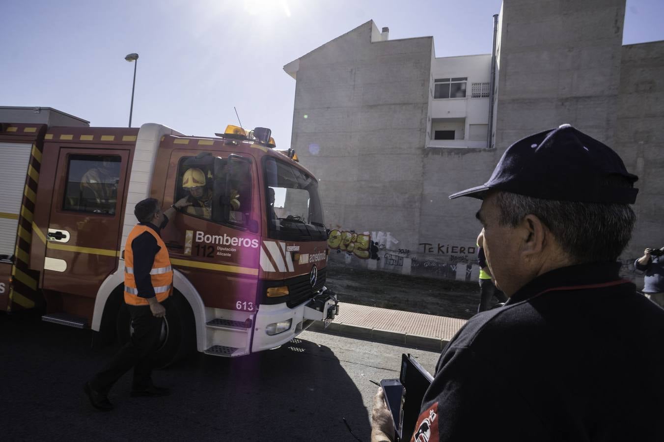 Simulacro de incendio en el instituto de Callosa
