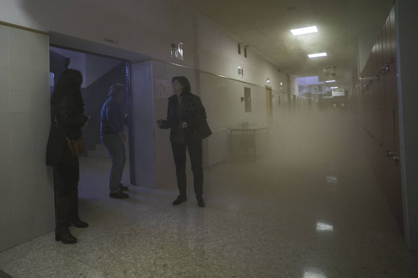 Simulacro de incendio en el instituto de Callosa