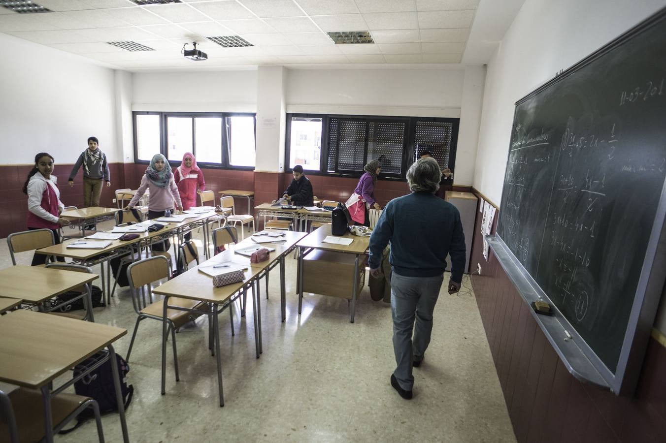 Simulacro de incendio en el instituto de Callosa