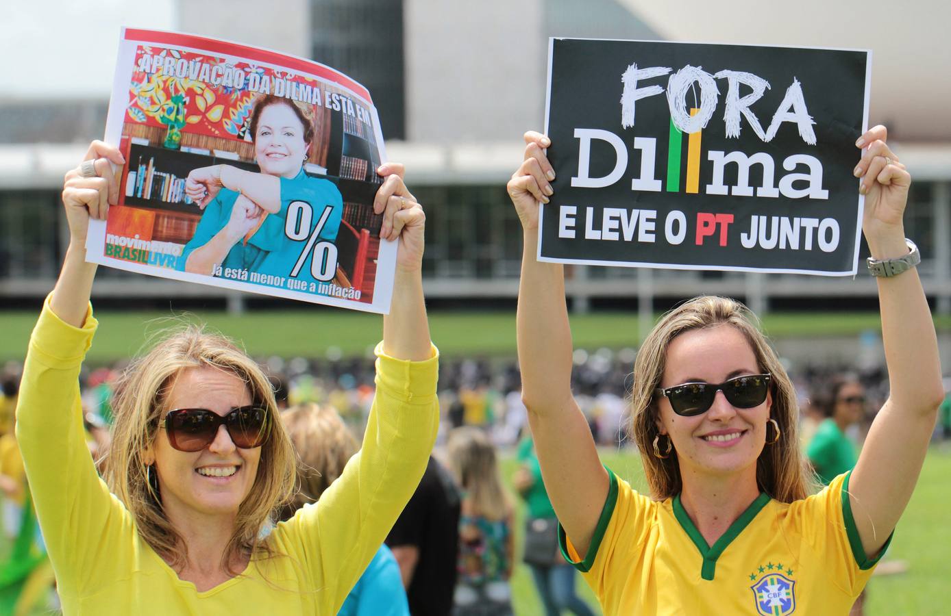 Protesta en Brasil contra Dilma