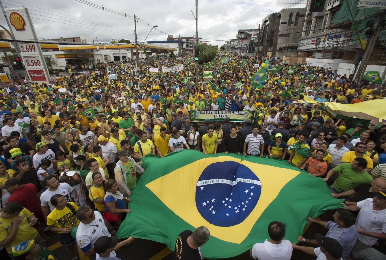 Protesta en Brasil contra Dilma