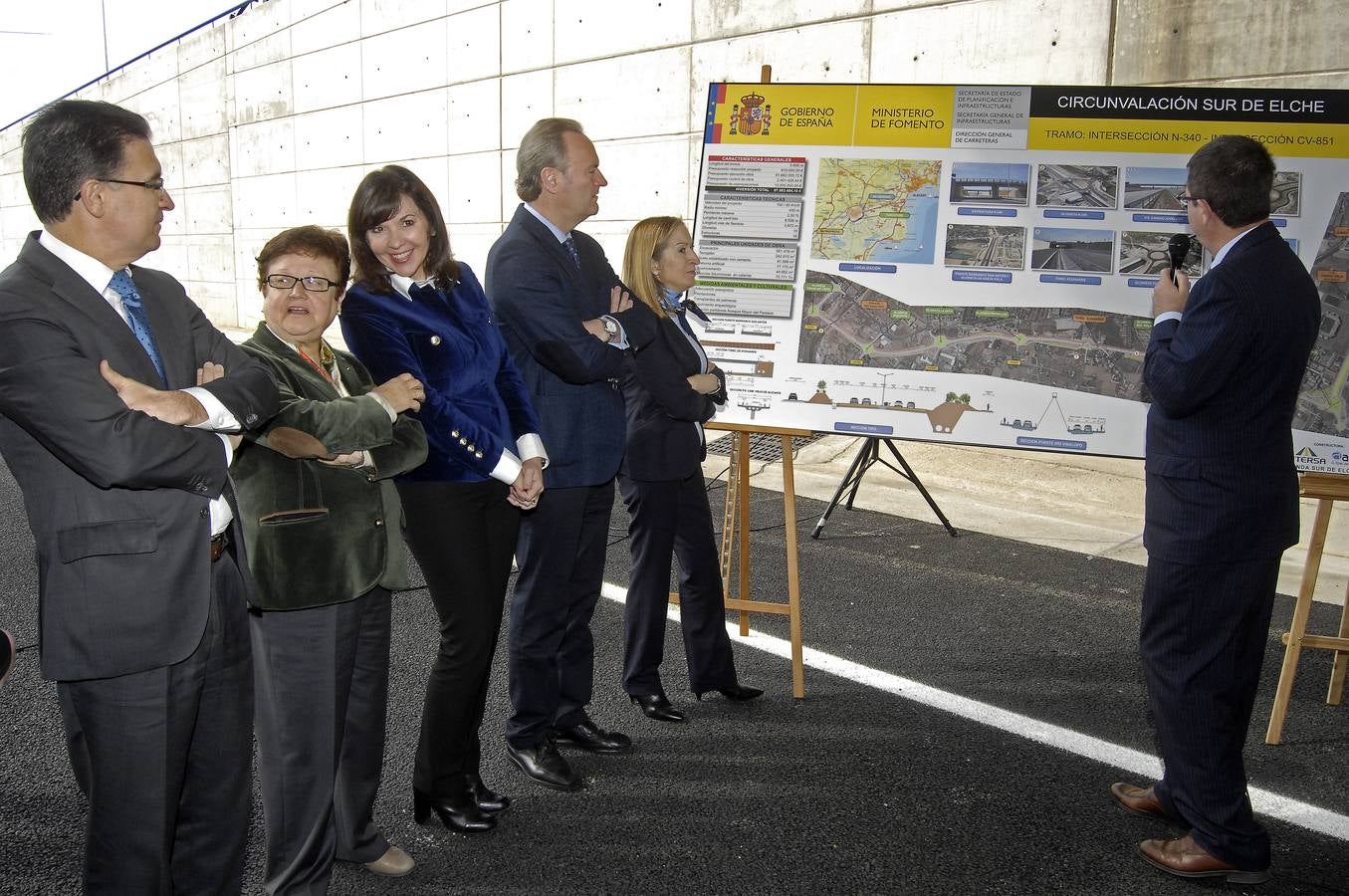 Ana Pastor inaugura la Ronda Sur de Elche