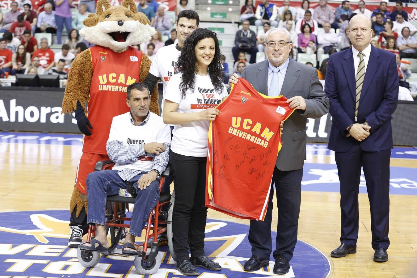 La grada del Ucam-Barcelona