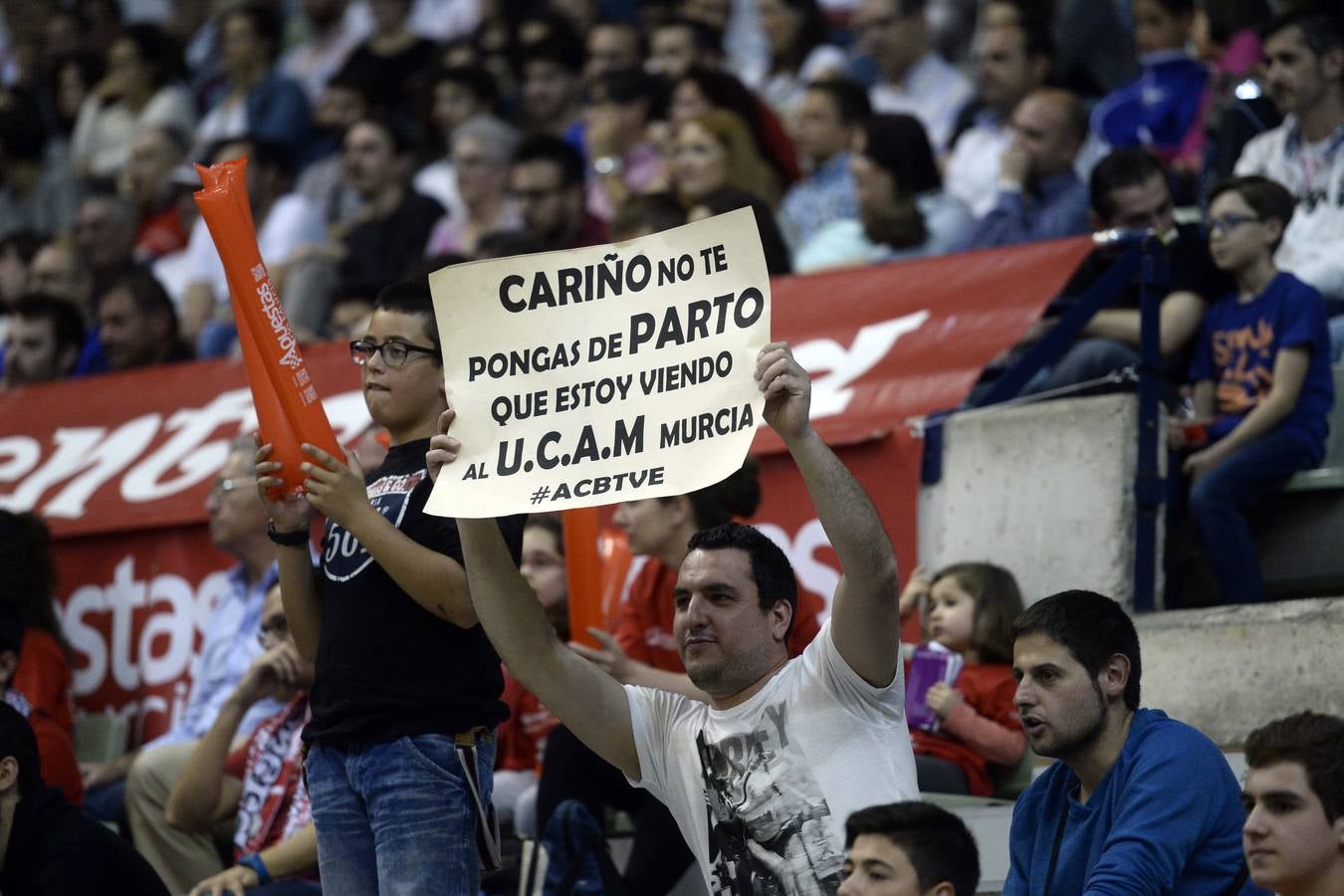 La grada del Ucam-Barcelona