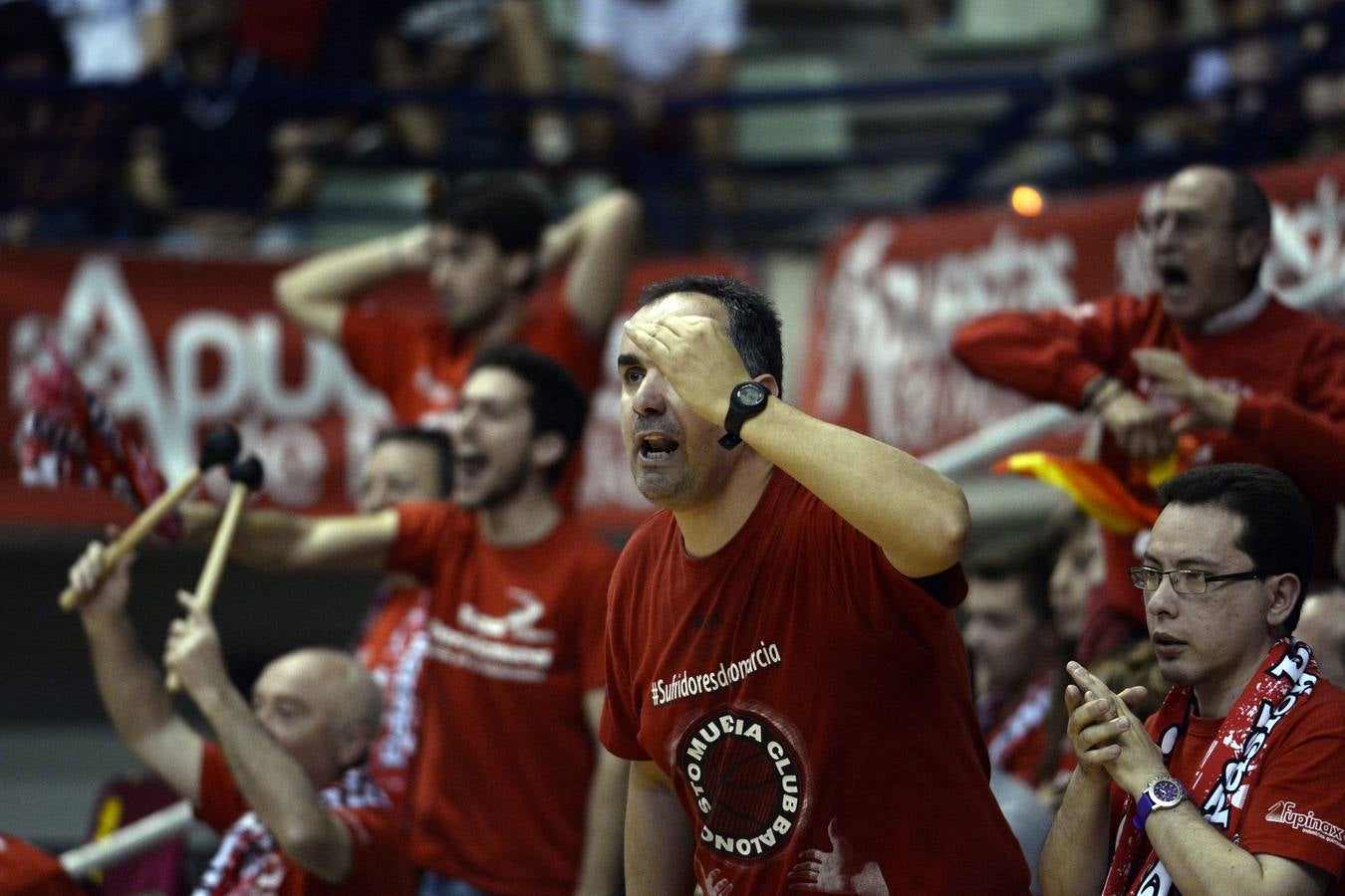 La grada del Ucam-Barcelona