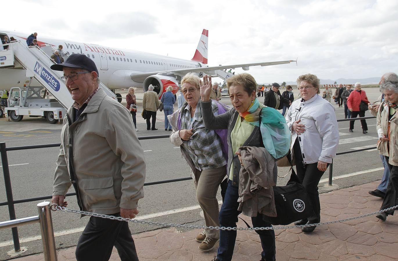 Primera oleada de turistas austriacos