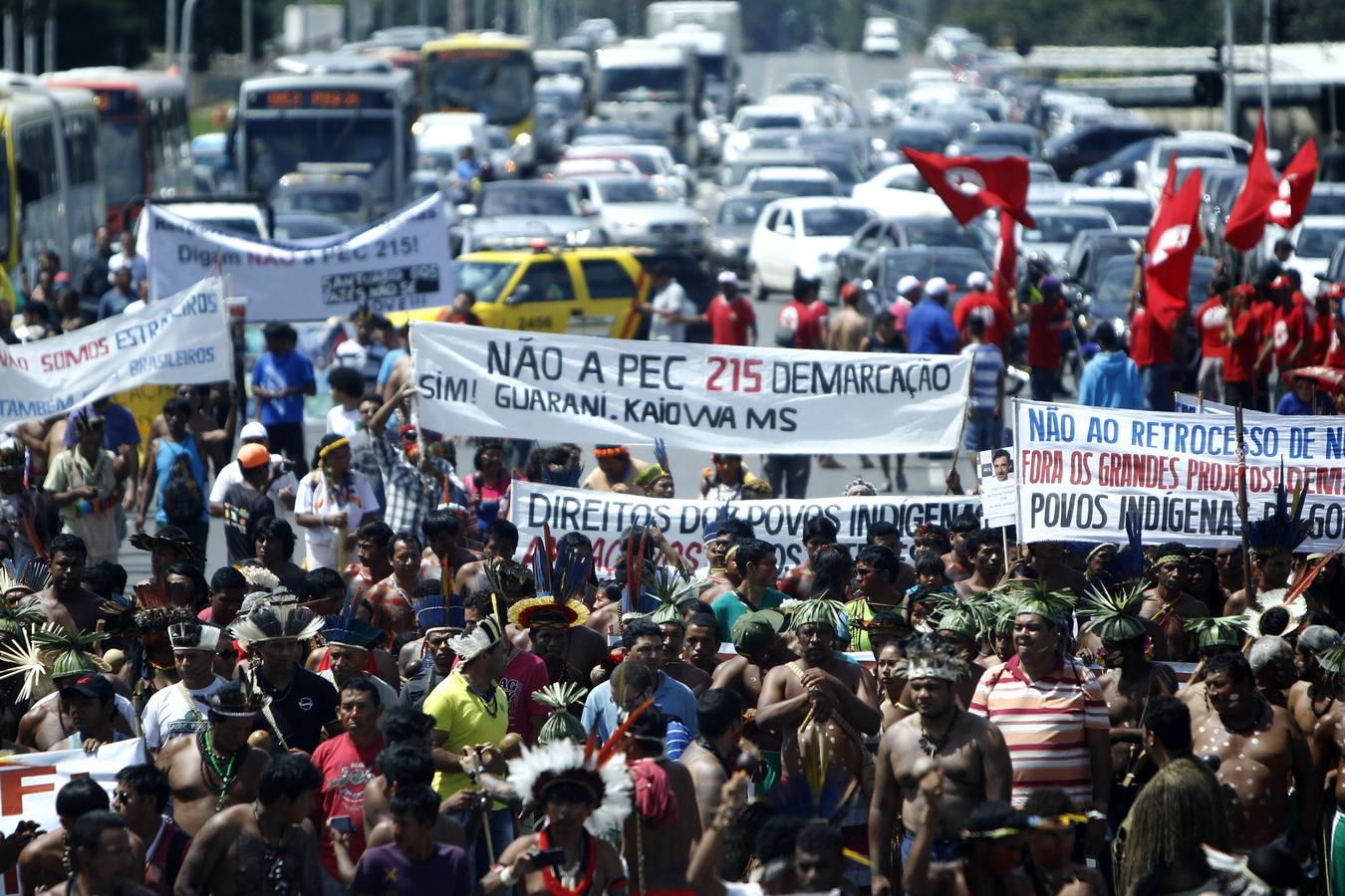 Los indígenas quieren sus tierras