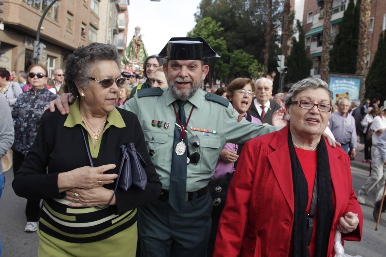 La Virgen de la Fuensanta regresa a su santuario de Algezares