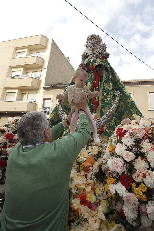 La Virgen de la Fuensanta regresa a su santuario de Algezares