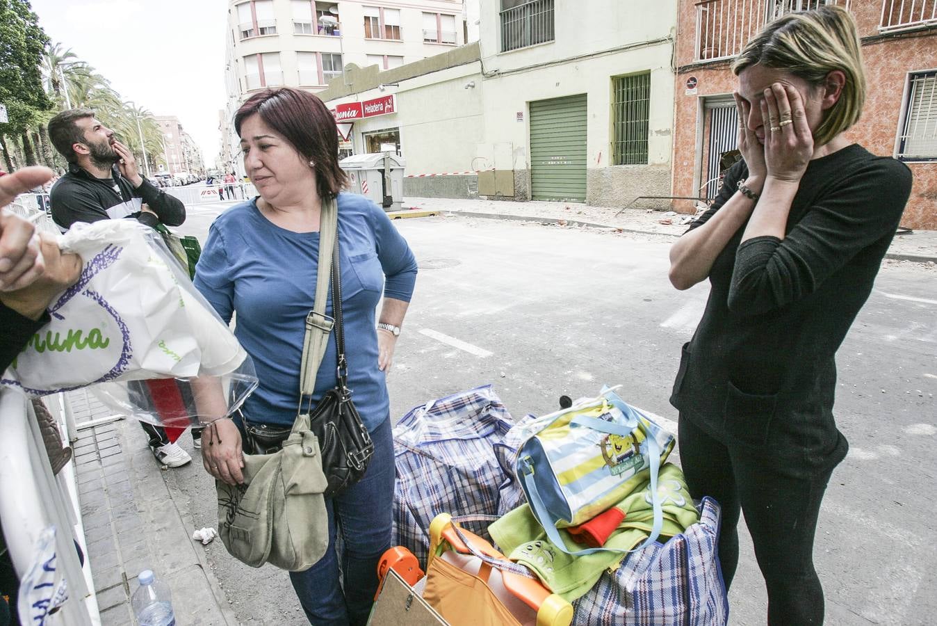 Día después del derrumbe del edificio en Elche