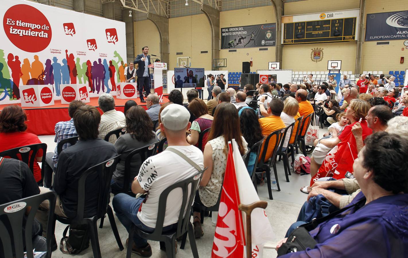 Mitin de Alberto Garzón en Alicante