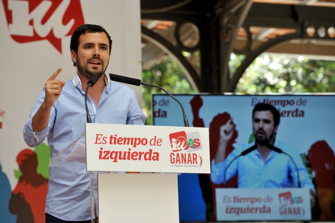 Acto de Alberto Garzón en Murcia