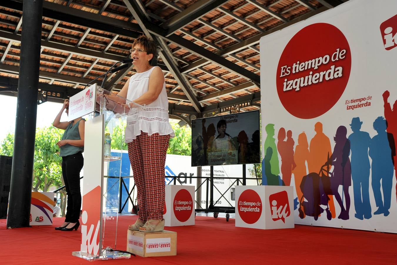 Acto de Alberto Garzón en Murcia