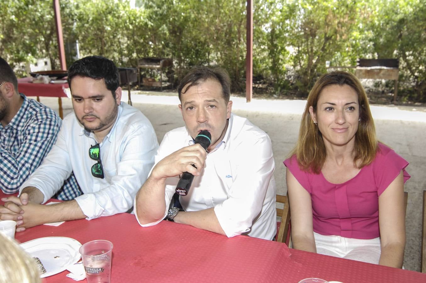 Los Amigos del Arroz con Costra con los candidatos a la Alcaldía