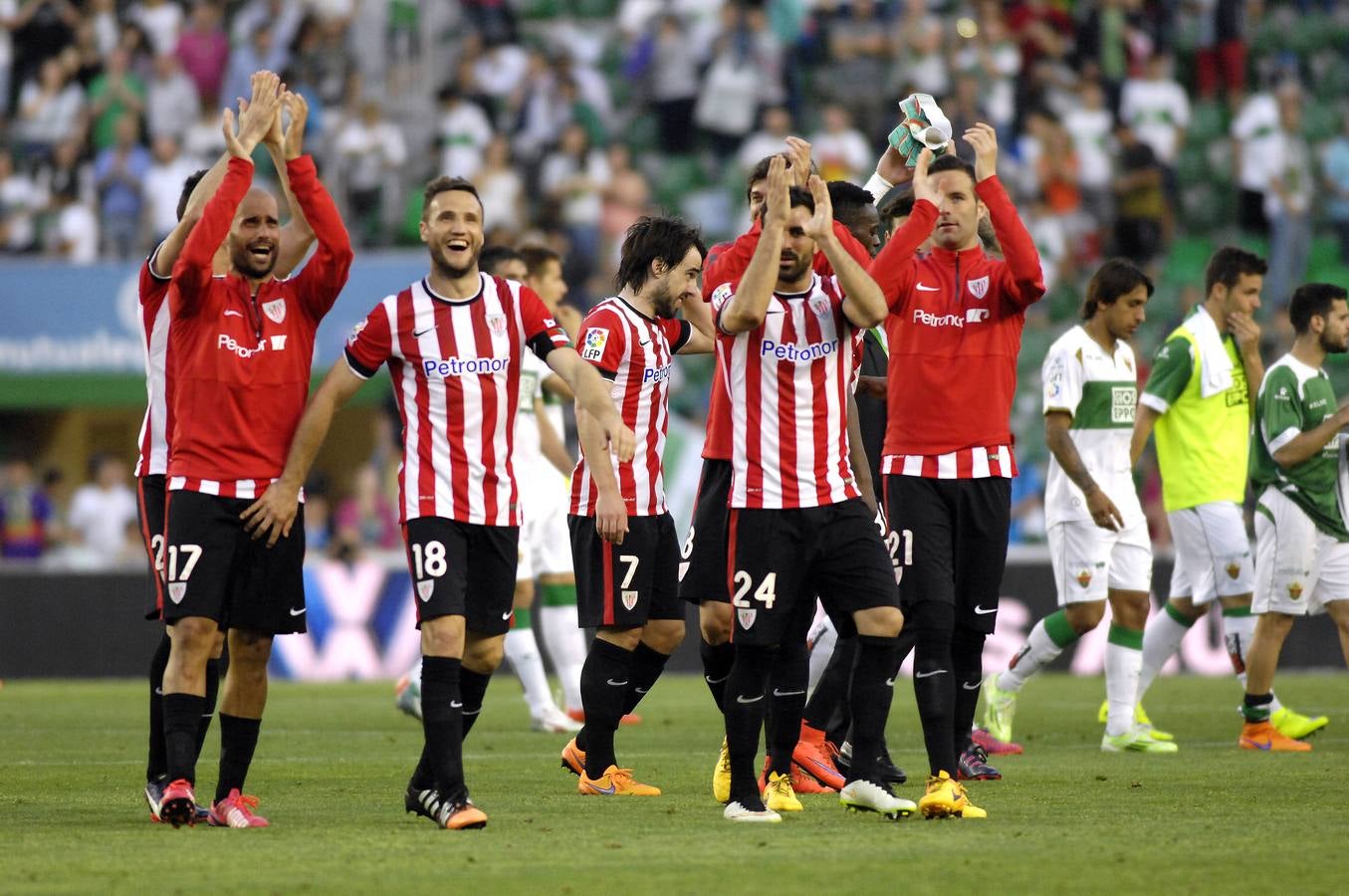 Partido entre el Elche y el Athletic