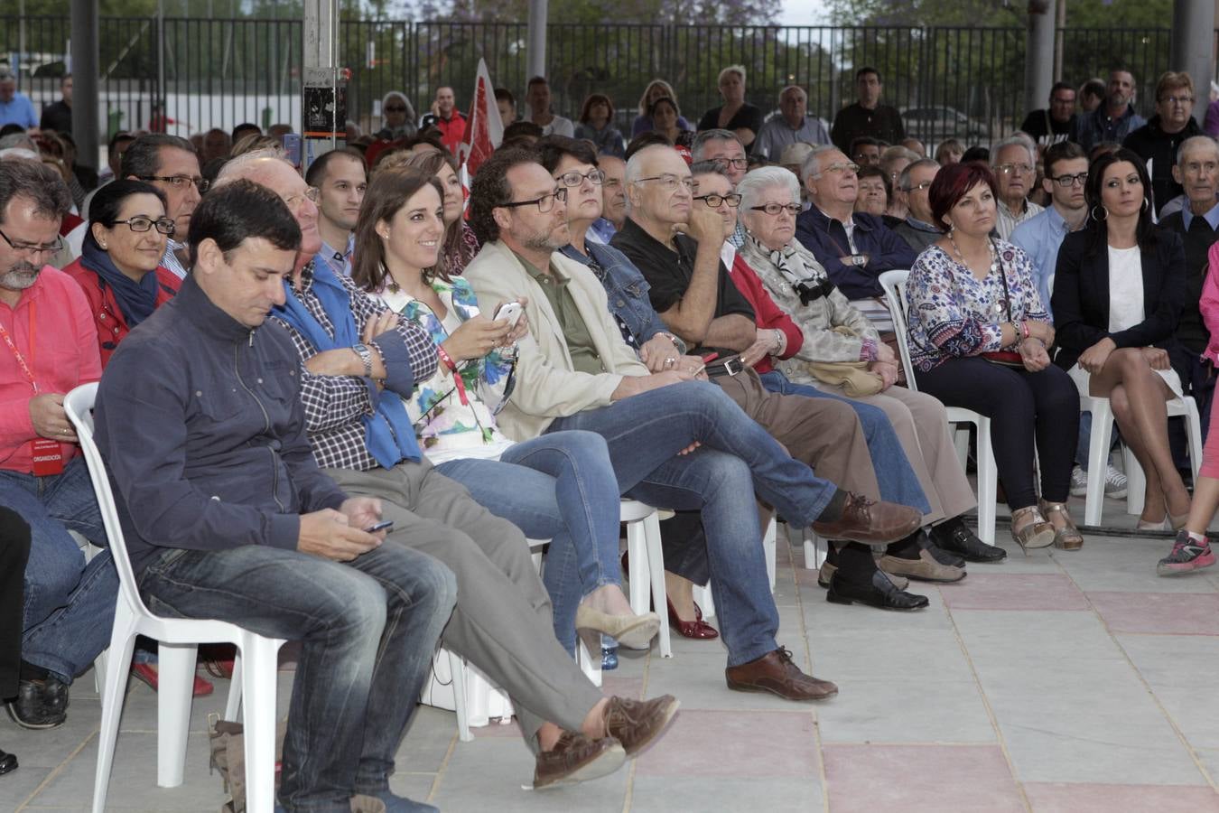 Mitin de Alfonso Guerra en Lorca