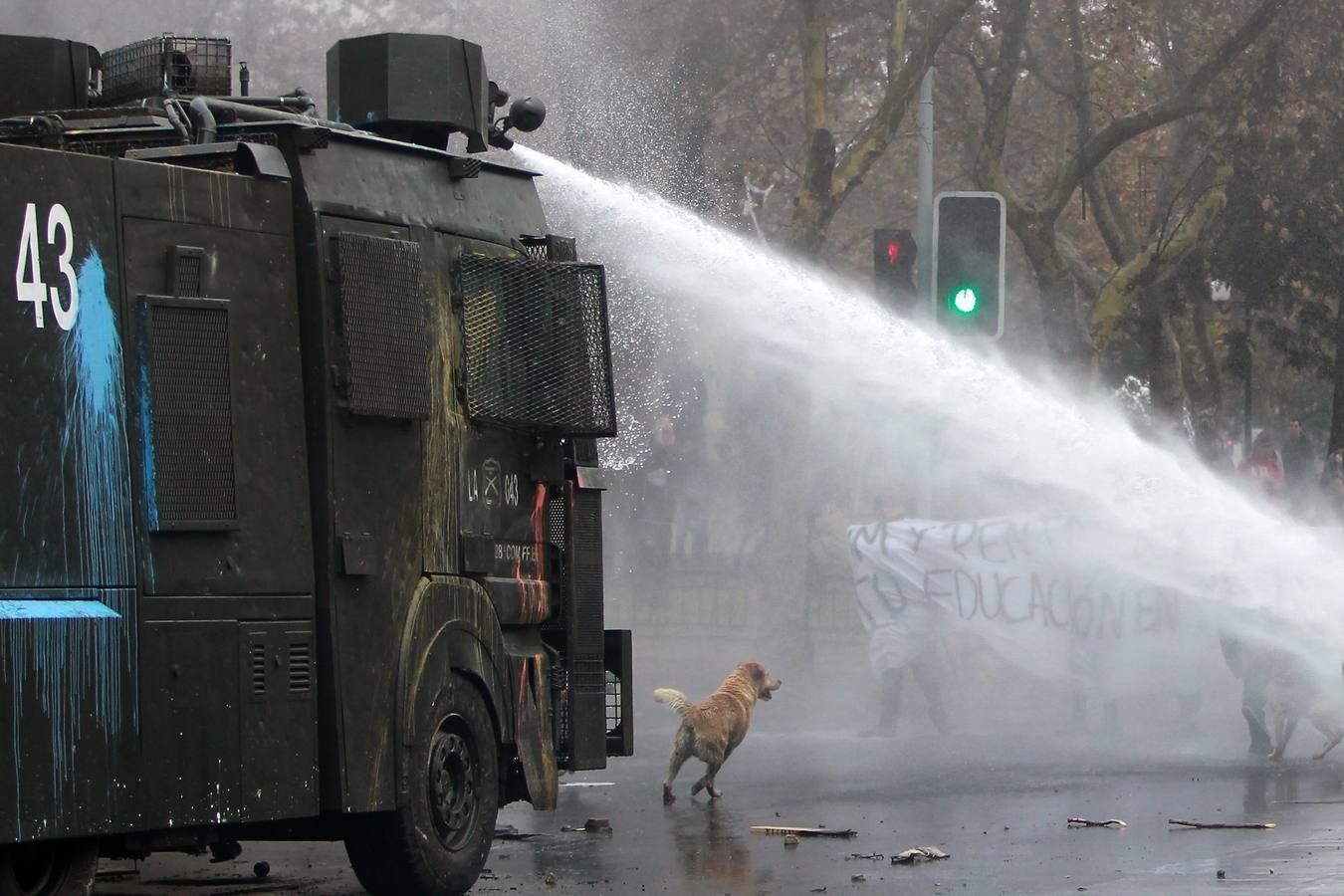 Estudiantes chilenos en pie de guerra