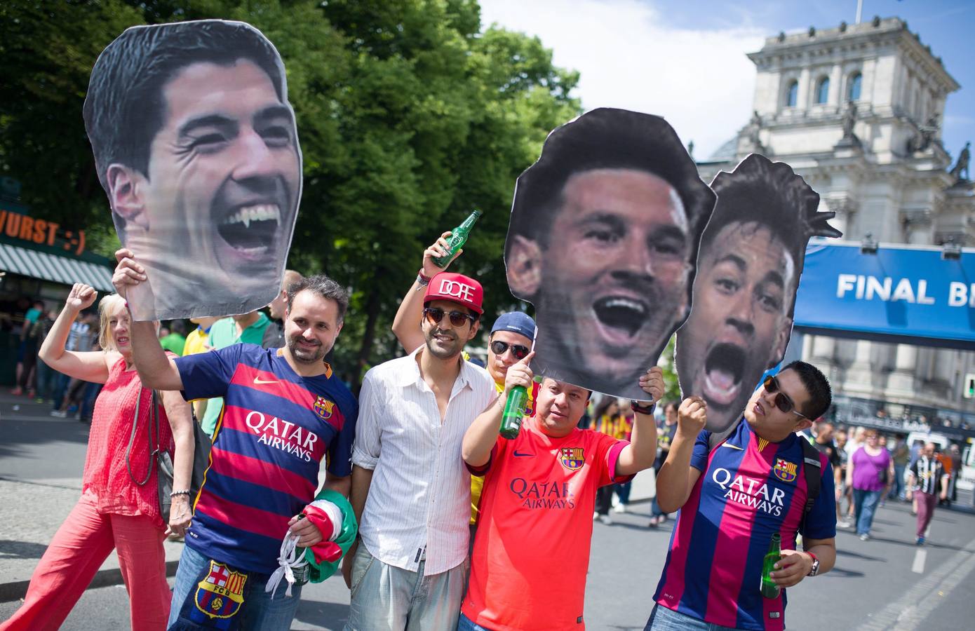 Los aficionados se preparan para la final de la Liga de Campeones