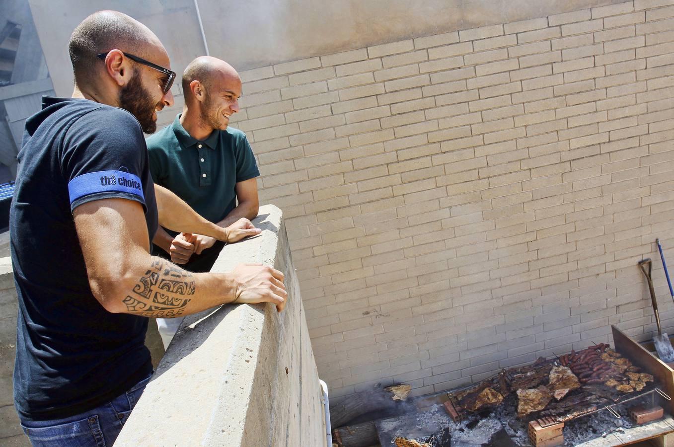 Los jugadores del Hércules disfrutan de una barbacoa